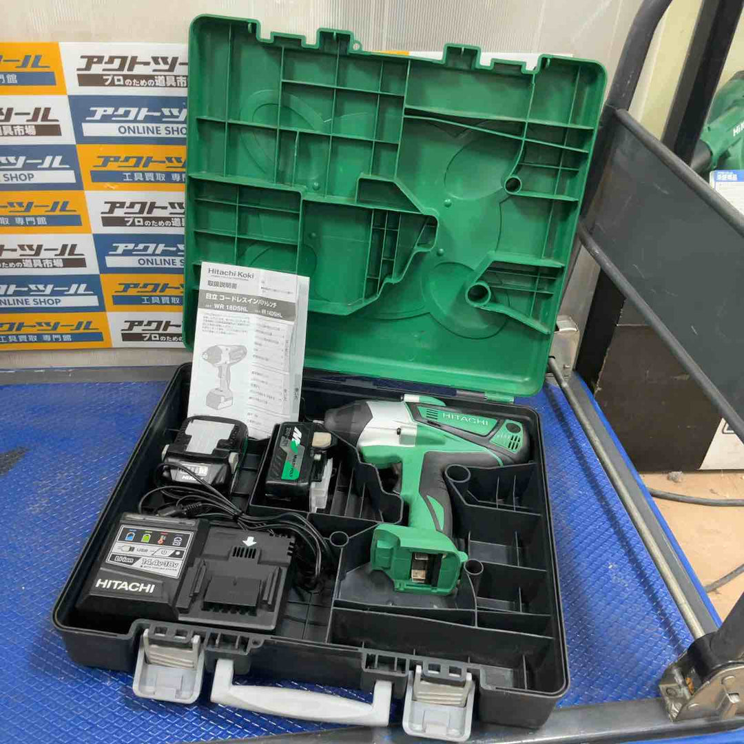 ★ハイコーキ(HIKOKI ※旧:日立工機) コードレスインパクトレンチ WR18DSHL(2LXPK)【草加店】
