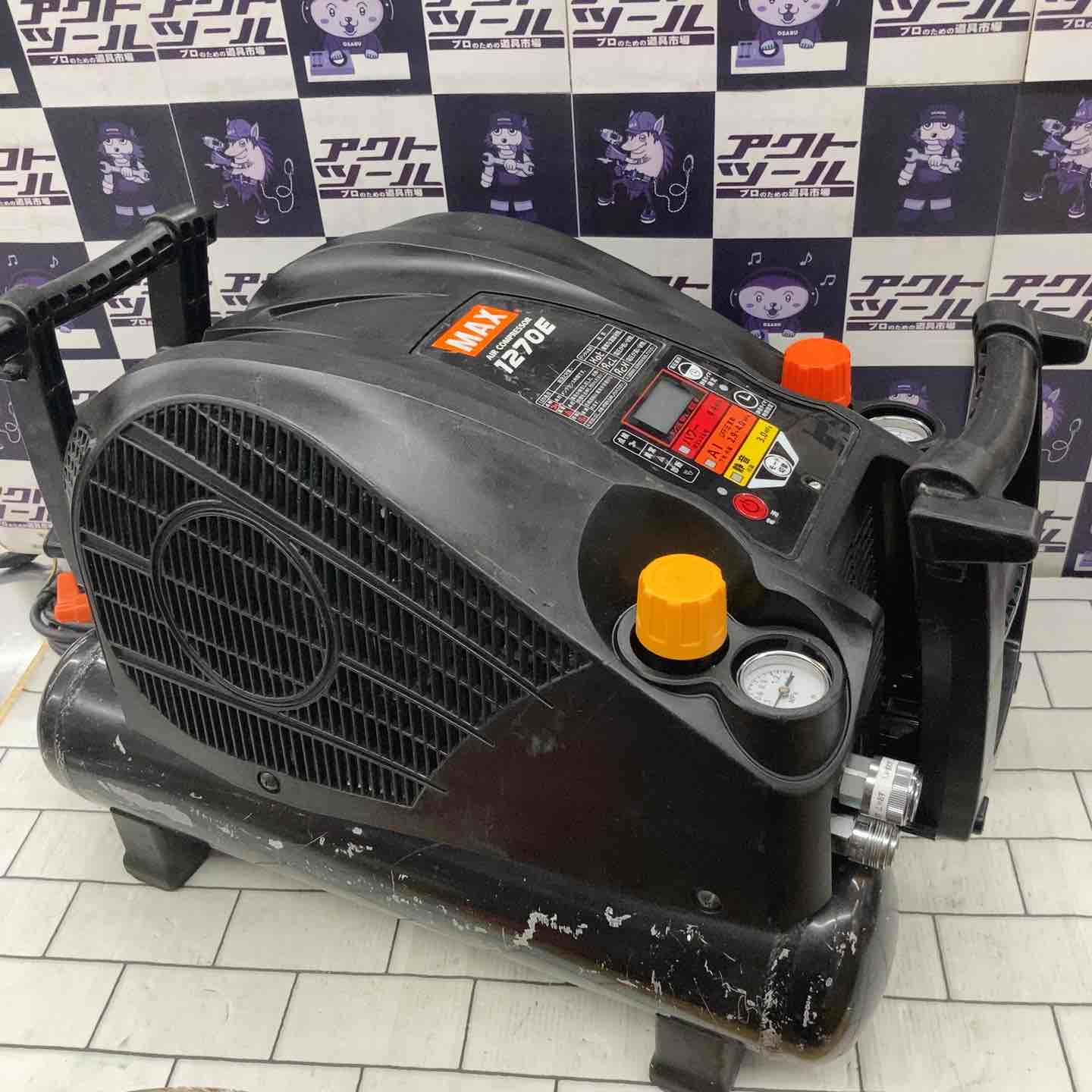 中古品】☆マックス MAX エアコンプレッサー AK-HH1270E_クール 中古品】☆マックス MAX エアコンプレッサー AK-HH1270E_クール