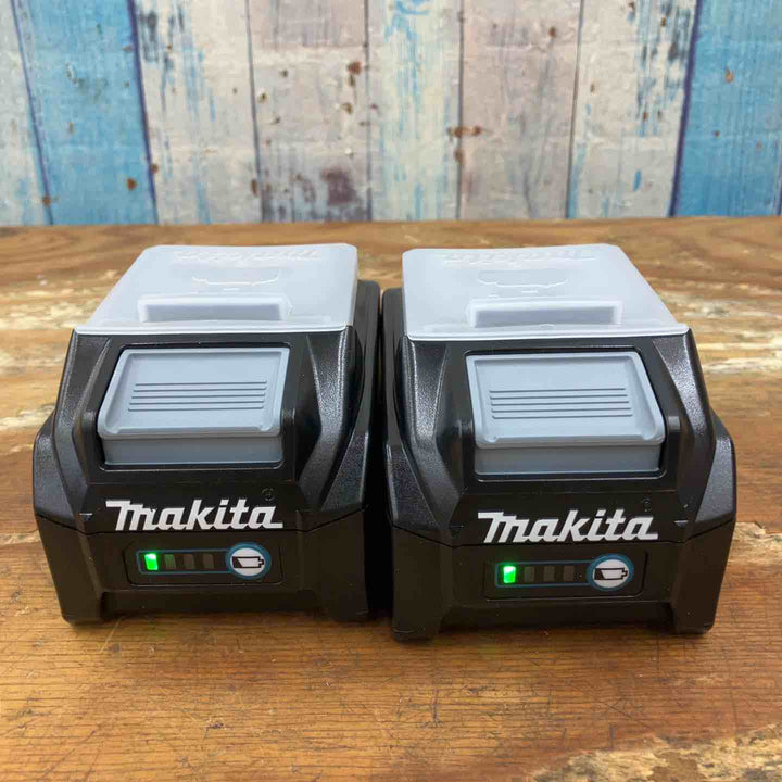 【未使用品】純正 マキタ makita リチウムイオンバッテリー 40Vmax/4.0Ah BL4040 2点セット まとめ売り【柏店】