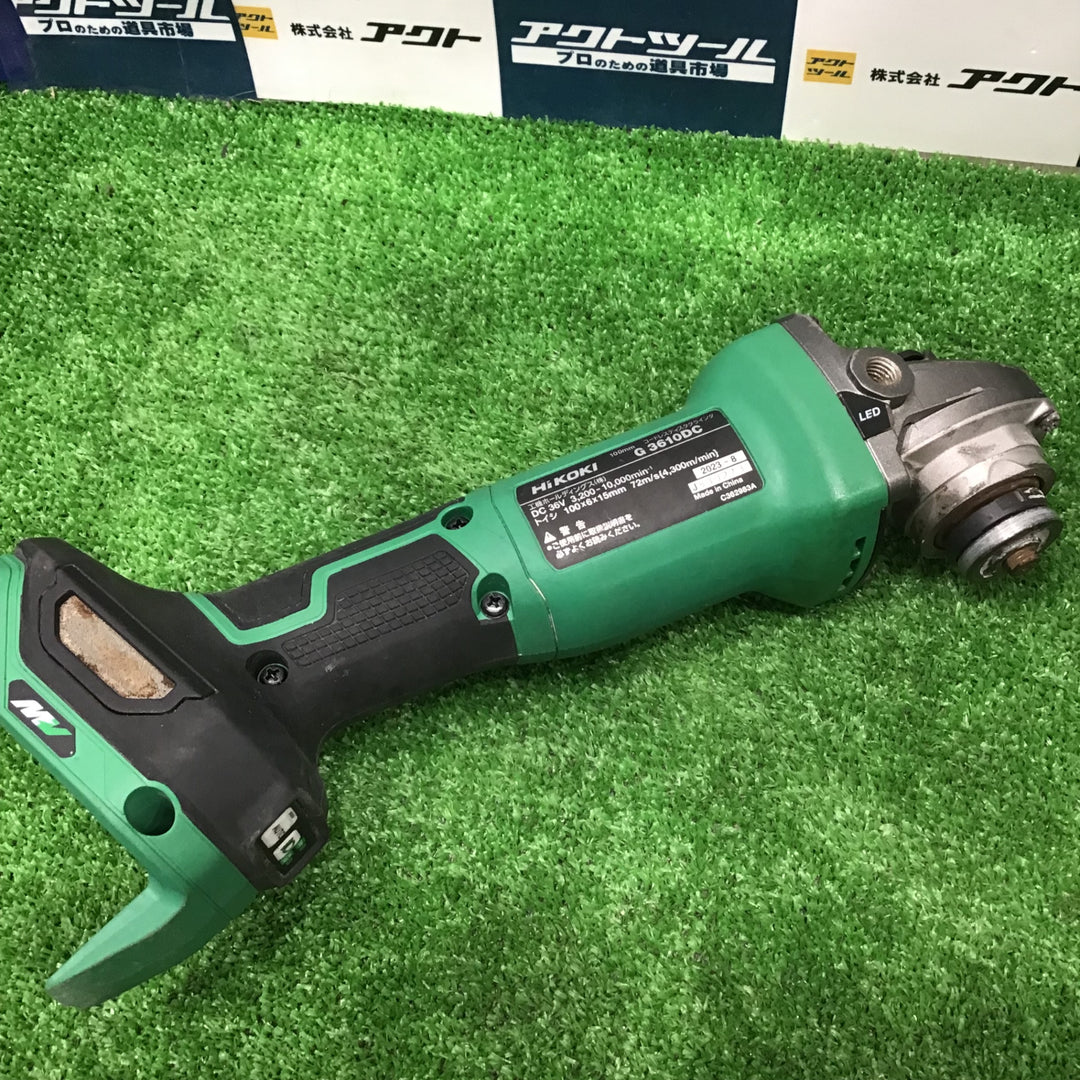 ★ハイコーキ(HIKOKI ※旧:日立工機) 100mmコードレスディスクグラインダ G3610DC(NN)【草加店】