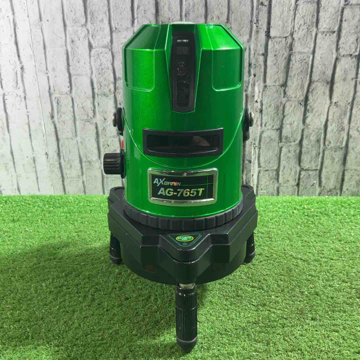 ◇アックスブレーン 高輝度自動探知グリーンレーザー墨出し器 AG-765T 01000257 動作確認済【川口店】