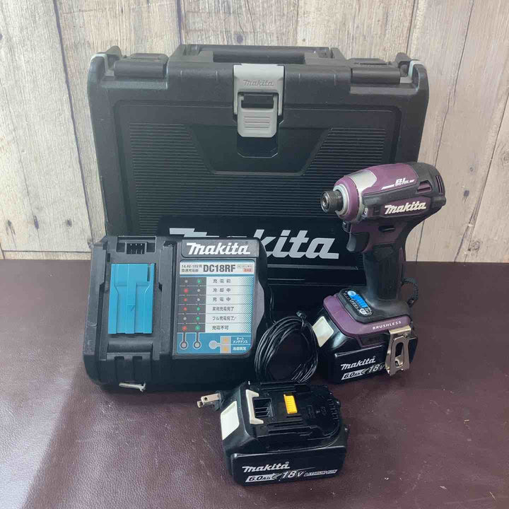 【中古品】 マキタ(makita) 18V コードレスインパクトドライバー TD172DGXAP フルセット 人気色パープル/紫【東大和店】
