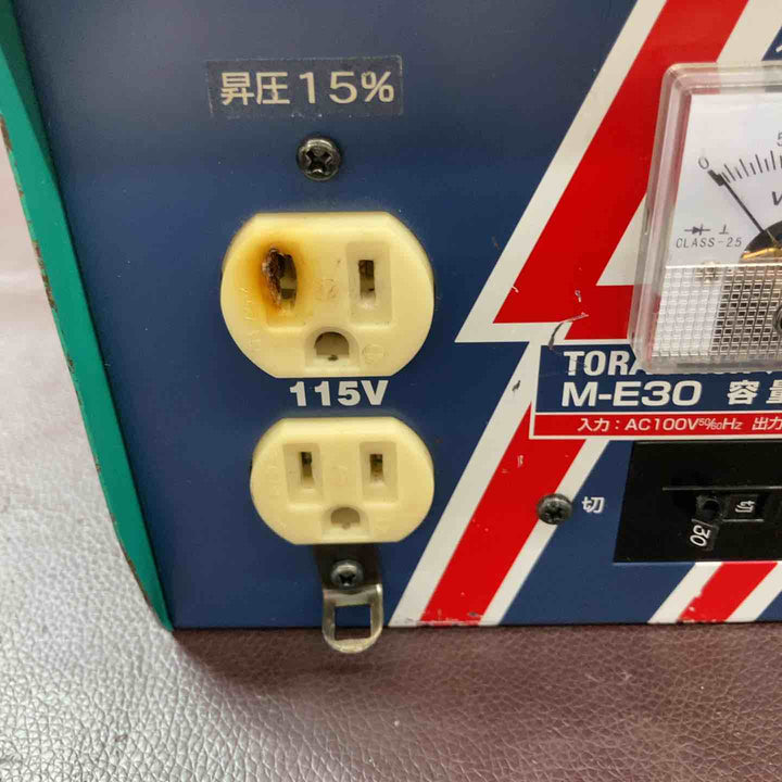 【中古品】 日動工業(NICHIDO)  ハイパワー昇圧器 トランス 変圧器  M-E30 100V→115V、125V 【東大和店】