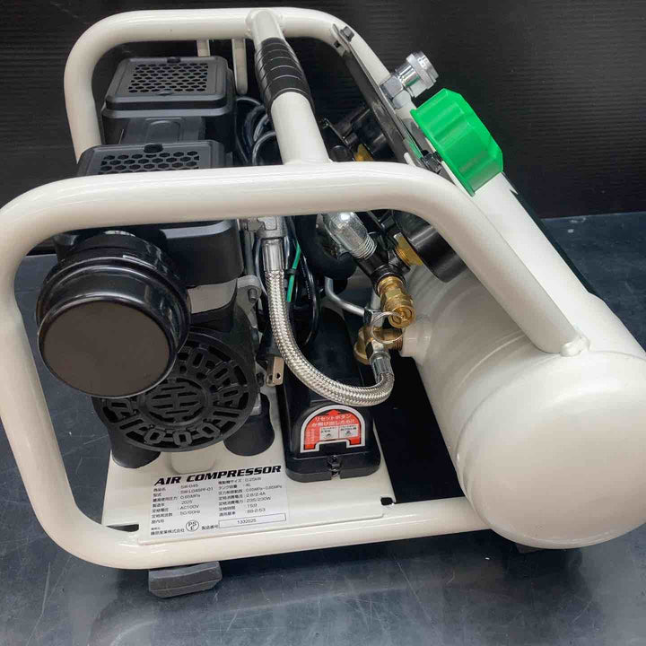 ◇SK11(エスケー11) オイルレス エアーコンプレッサー SW-045 タンク容量 4L 低騒音モデル SW-L04SPF-01【川越店】