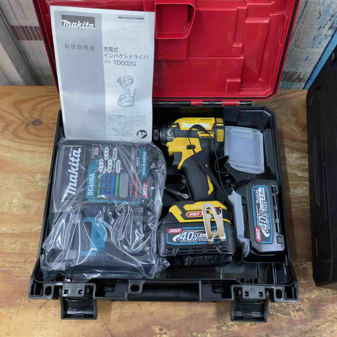 【未使用品】★マキタ(makita) コードレスインパクトドライバー TD002GDXFY 2台セット【柏店】