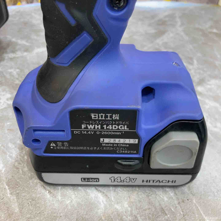 ◇ハイコーキ(HIKOKI ※旧:日立工機) コードレスインパクトドライバ FWH14DGL(2LEGK)【八潮店】