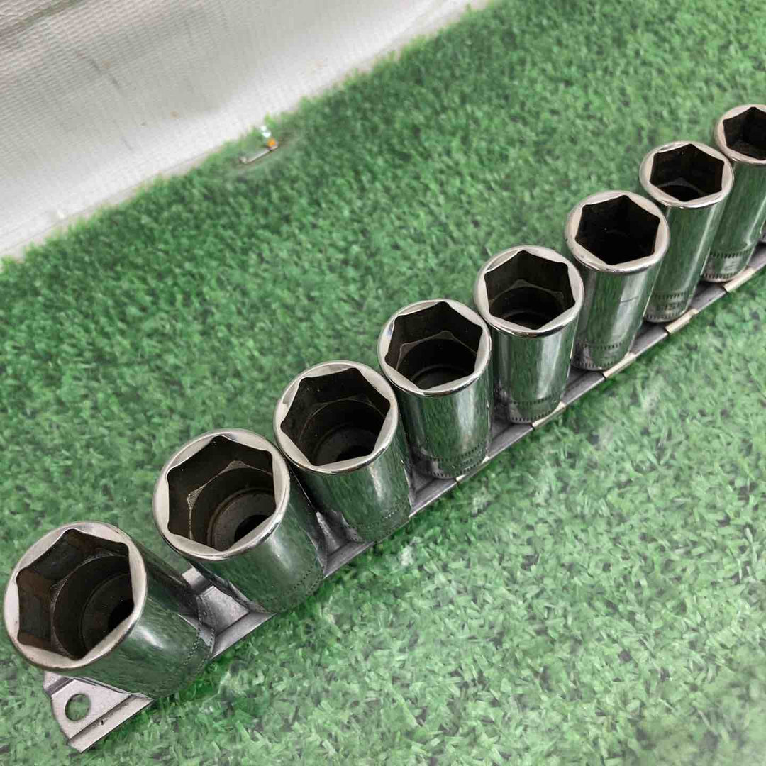 Snap-on スナップオン 3/8 6角セミディープソケット 12点 FSFM 19 ～8【町田店】