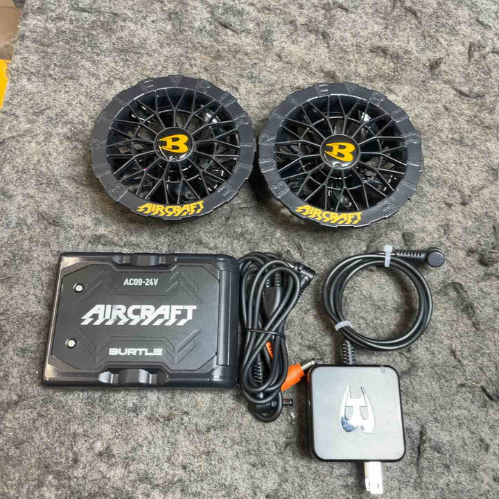 バートル(BURTLE) エアークラフト 空調服用ファン&バッテリーセット AC09-24V AC09-01【桶川店】