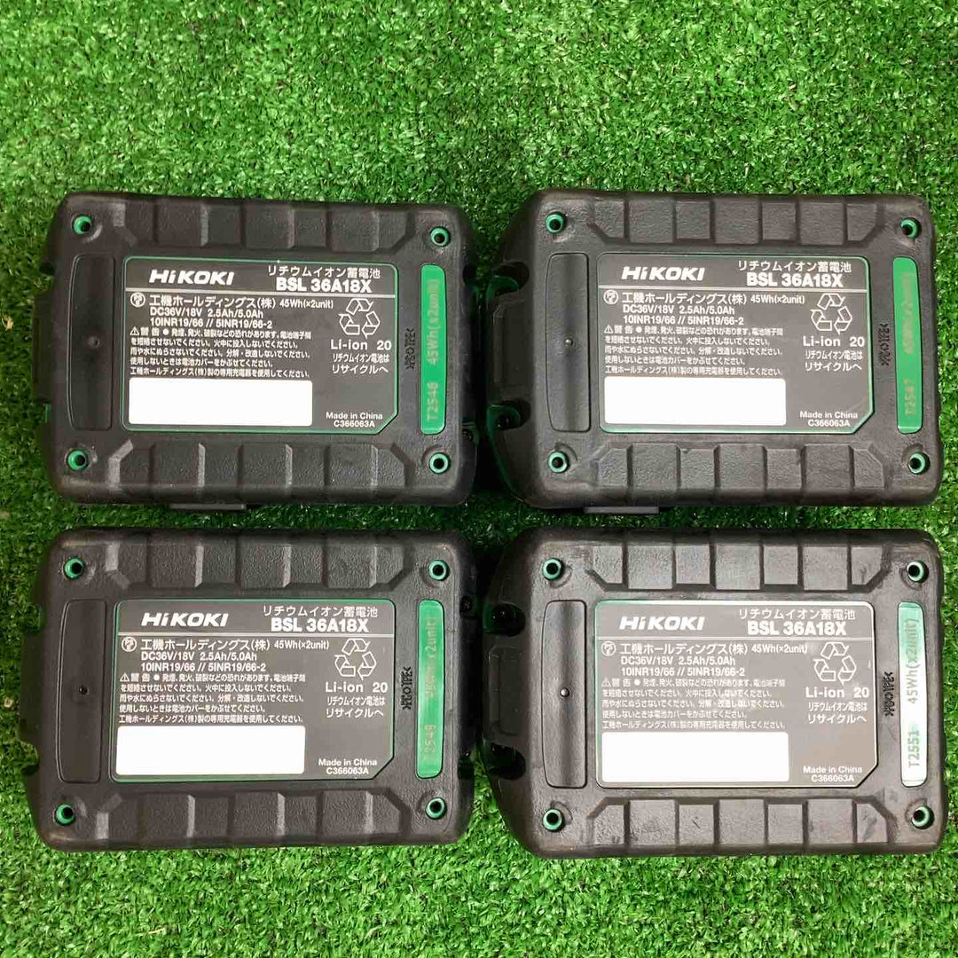 ★ハイコーキ(HIKOKI ※旧:日立工機) リチウムイオンバッテリー 36V/2.5Ah BSL36A18X 10個セット【越谷店】