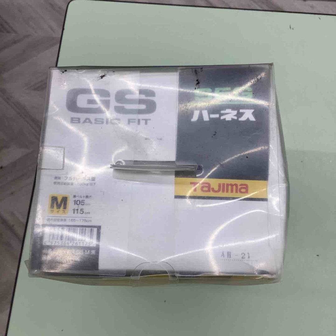 タジマ 新規格 墜落制止用器具 ハーネスGS ベーシックフィット スチール製バックル 黒 M AGSM-BK【越谷店】