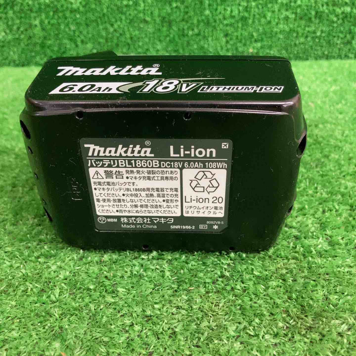 マキタ makita 18V リチウムイオン バッテリー 18V 6.0Ah BL1860B 【鴻巣店】