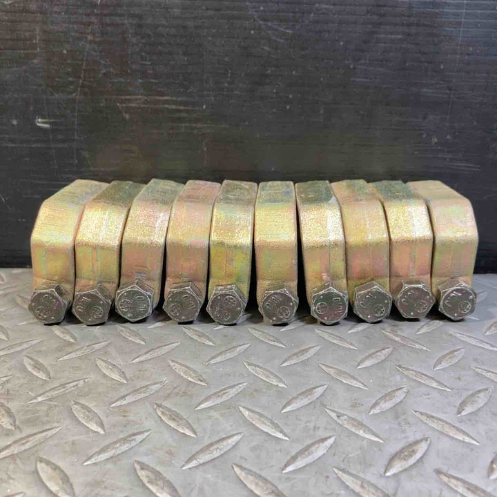 丸井産業 ロックマンミニ M-8400■許容荷重0.65t■側溝・土止等の仮設防護柵構成部品/H形鋼クランプ★計10点セット【草加店】