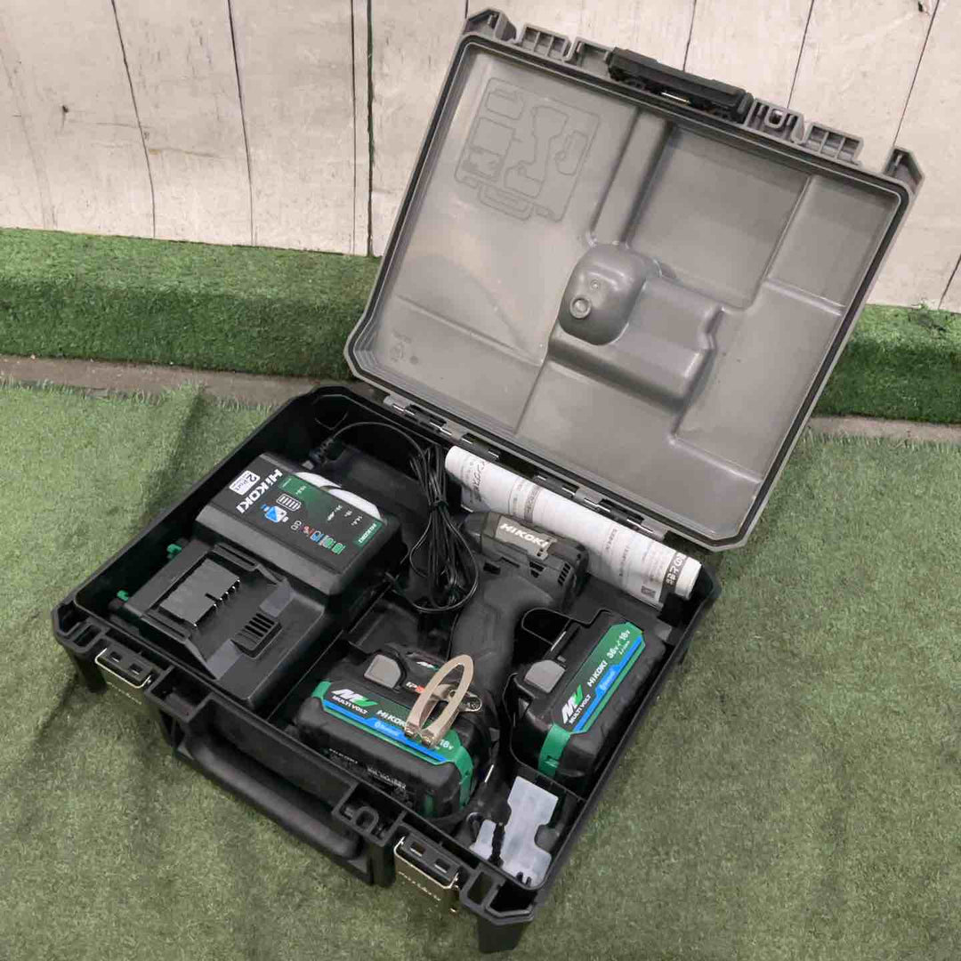★ハイコーキ(HIKOKI ※旧:日立工機) コードレスインパクトドライバ ストロングブラック WH36DD(2XHBSZ) 36V フルセット 動作確認済【川口店】