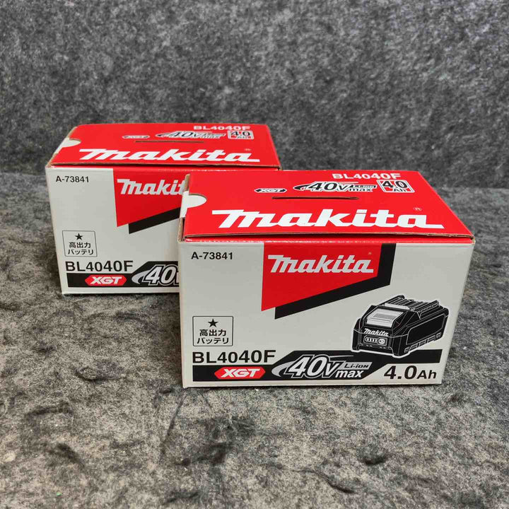 純正2個セット マキタ(makita) 高出力リチウムイオンバッテリー 40Vmax/4.0Ah BL4040F 2点まとめ 【桶川店】