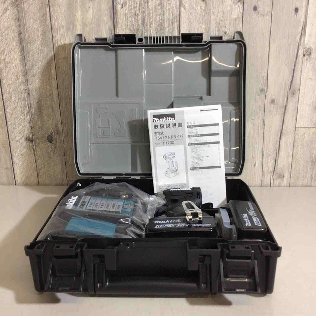 ★マキタ(makita) コードレスインパクトドライバー TD173DRGXB ブラック【戸田店】