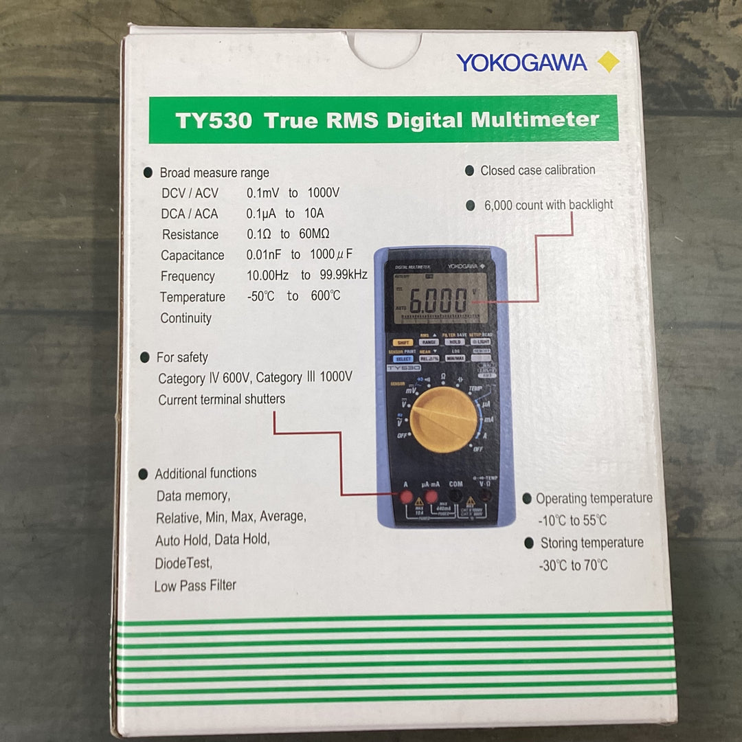 横河計測(YOKOGAWA) TY530 デジタルマルチメータ 6000カウント 【東大和店】