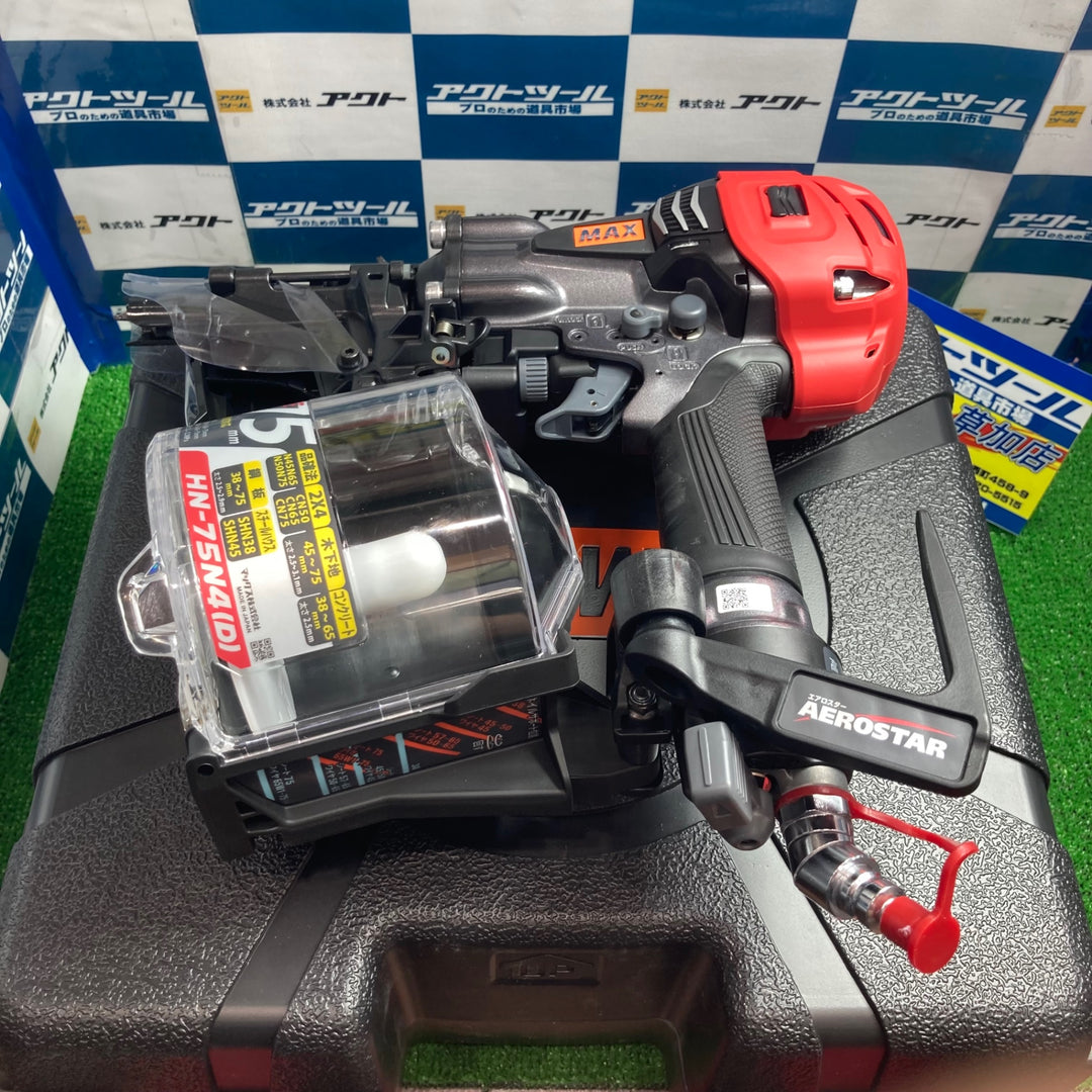 ★マックス(MAX) 高圧エア釘打ち機 HN-75N4(D)-G【草加店】