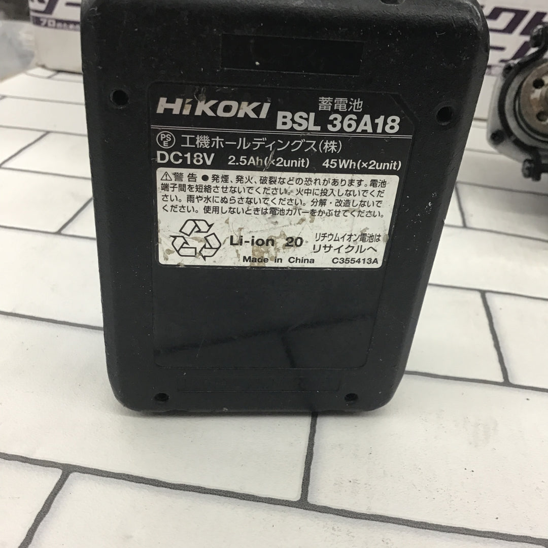 〇ハイコーキ(HIKOKI ※旧:日立工機) コードレスディスクグラインダー 100mm  G18DBVL(NN)(L)【所沢店】