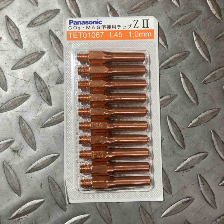Panasonic パナソニック CO2・MAG溶接用チップ L45 1.0mm TET01067 ZⅡ 100個入り【草加店】