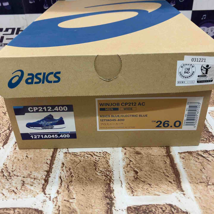 ◇[アシックス] 安全靴・作業靴 ウィンジョブ CP212 AC メンズ アシックスブルー/エレクトリックブルー 26.0 cm 3E【所沢店】