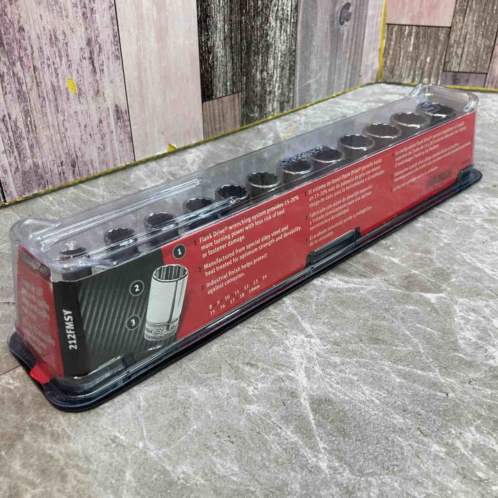 【中古品】snap-on/スナップオン セミディープソケット 12ピースセット 3/8 212FMSY【八潮店】