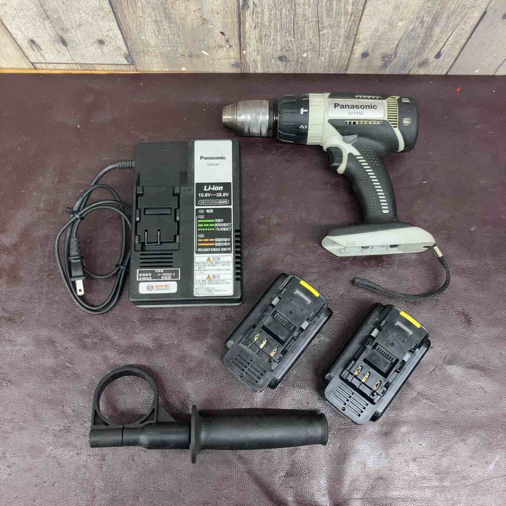 【中古品】パナソニック(Panasonic) コードレス振動ドリルドライバ EZ7950LJ2S-H コードレスクリーナー EZ37A5 2台まとめ【東大和店】