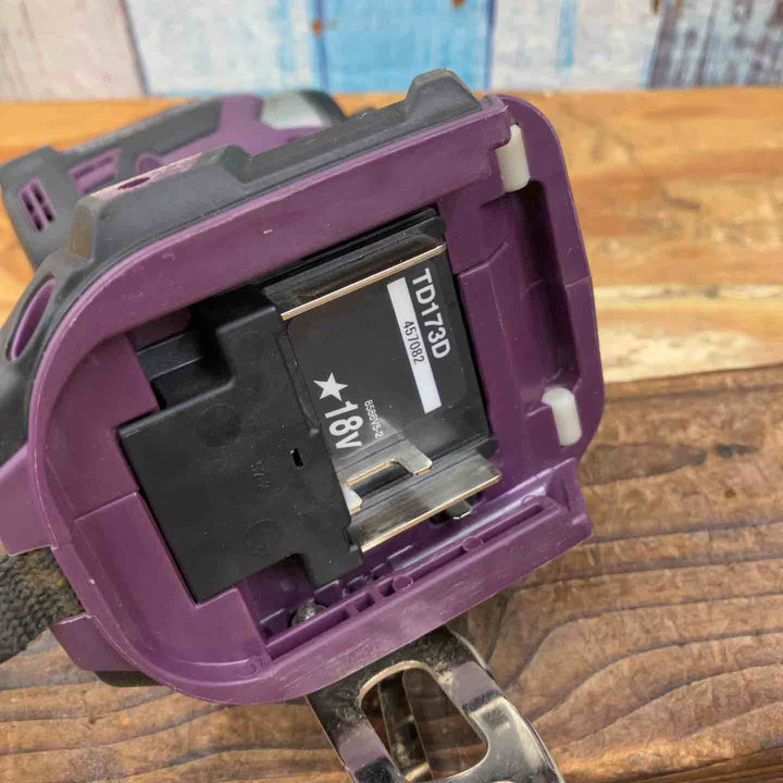 【中古品】★マキタ makita コードレスインパクトドライバー TD173DGXAP 18V フルセット 紫色 パープル【柏店】