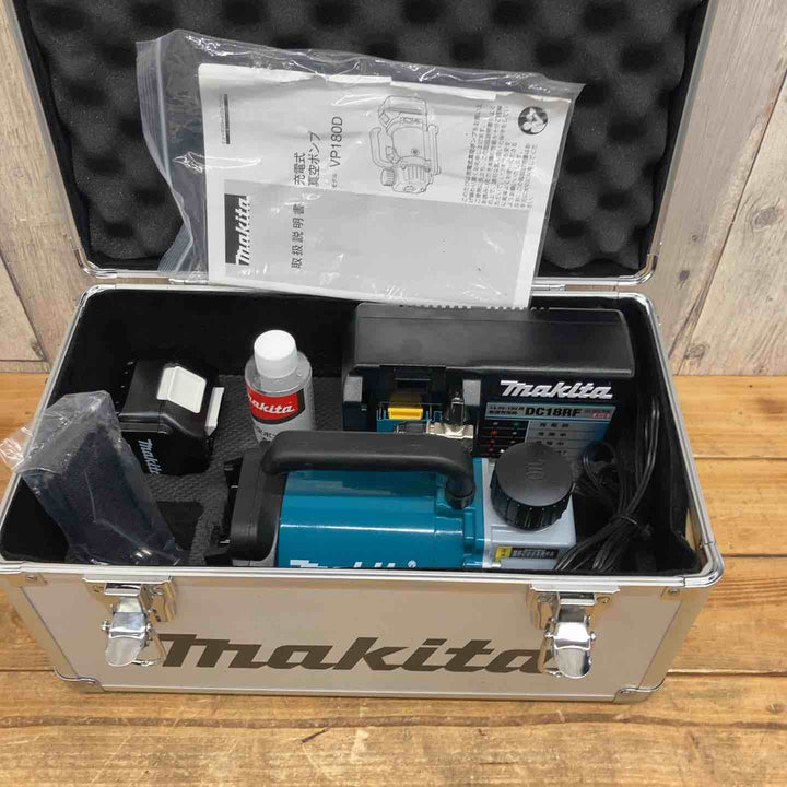 【中古美品】 マキタ(makita) 18V コードレス真空ポンプ VP180DRG エアコン クーラー 夏 冬 シーズン 【東大和店】