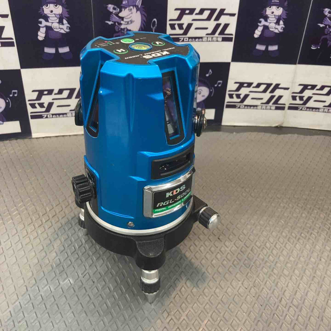 ◇KDS リアルグリーンレーザー墨出し器 RGL-500L 矩・横・両縦 [リチウム電池]【所沢店】