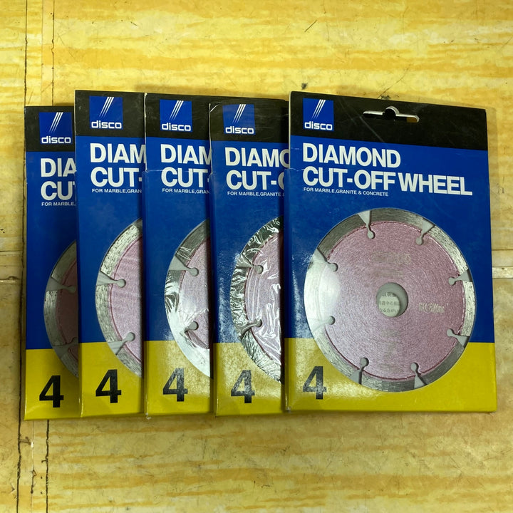 ▼disco　105mmダイヤモンドホイール　DIAMOND CUT-OFF WHEEL 4【DUKS1001】　5枚セット【川崎店】