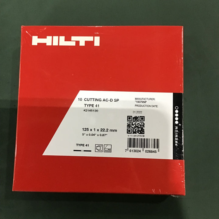 HILTI 切断砥石 AC-D ＃2145130 125mm 60枚 【川口店】