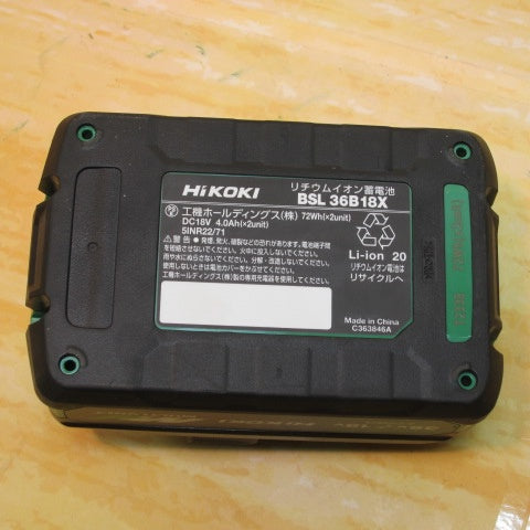HiKOKI 第2世代マルチボルト蓄電池 36V 4.0Ah/18V 8.0Ah BSL36B18X