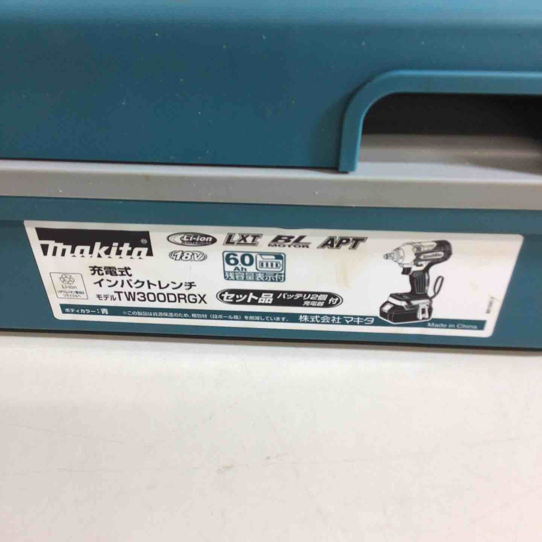 【未使用品】★純正バッテリー2個&充電器付き フルセット★マキタ(makita) コードレスインパクトレンチ TW300DRGX【戸田店】