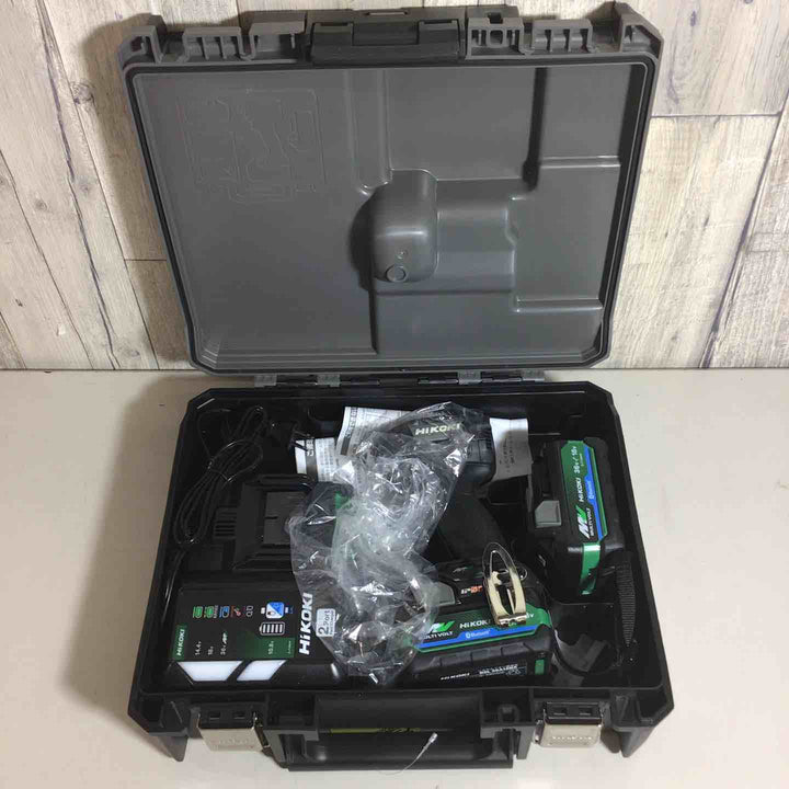 【未使用品】 ハイコーキ HIKOKI 日立 コードレス インパクトドライバ ストロングブラック WH36DD(2XHBSZ) フルセット インパクト ブラック 黒 純正 純正品 充電式 【戸田店】
