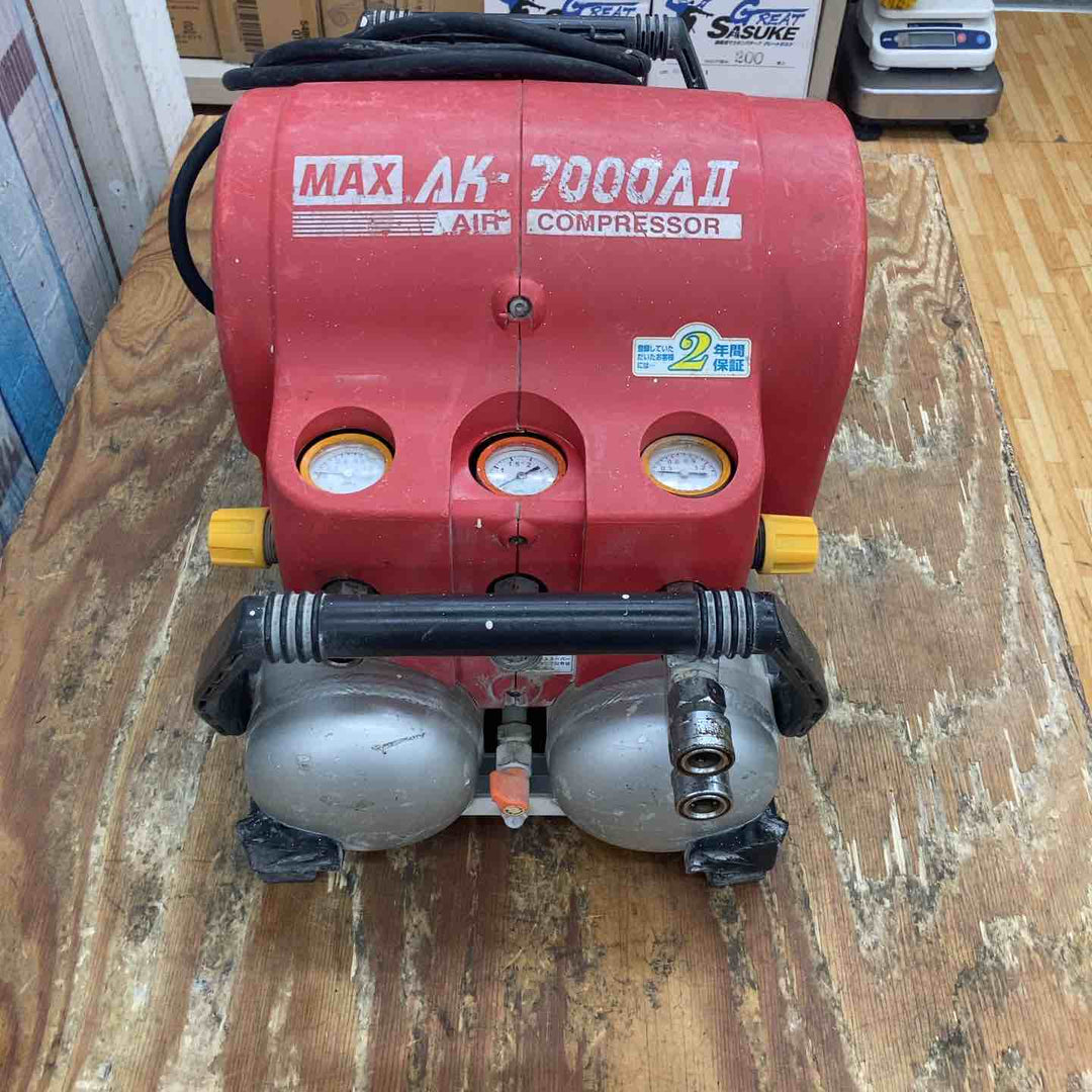 ★マックス(MAX) 常圧・高圧エアコンプレッサー AK-7000A2[5] 50Hz【柏店】