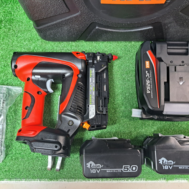 マックス/MAX 18V コードレスピンネイラ TJ-35P4-BC/1850A 18V5.0Ahバッテリー2個付きフルセット【岩槻店】