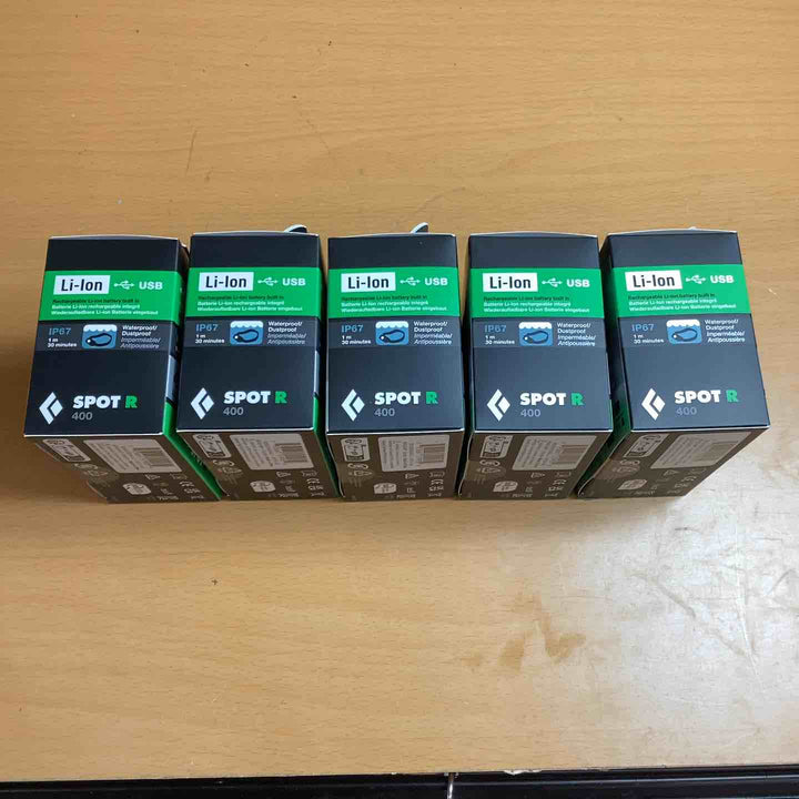 Black Diamond スポット400-R グラファイト 防水機能付き 5個セット 86 グラム軽量型【越谷店】