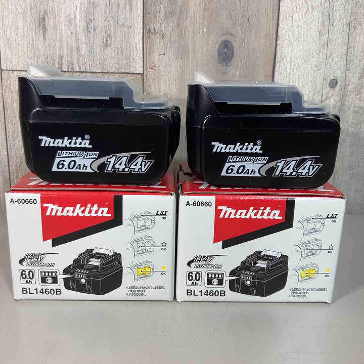 ▼マキタ(makita) リチウムイオンバッテリー 14.4V/6.0Ah BL1460B 2個セット【戸田店】