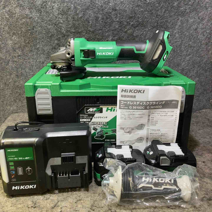 ハイコーキ(HIKOKI ※旧:日立工機) 100mmコードレスディスクグラインダ G3610DC(2XPZ)【桶川店】
