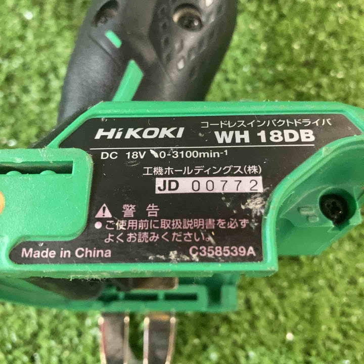 ★ハイコーキ(HIKOKI ※旧:日立工機) コードレスインパクトドライバー WH18DB(NN)【川崎店】