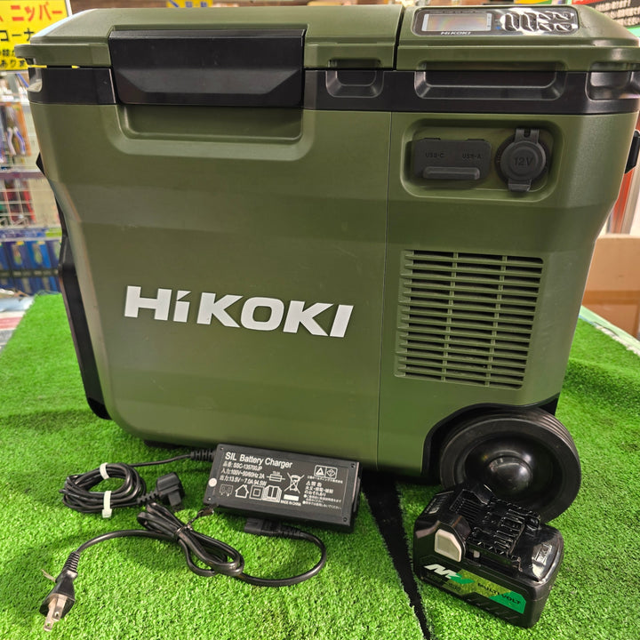 【中古品・ACアダプタ、マルチボルト付属！】ハイコーキ(HIKOKI ※旧:日立工機) コードレス冷温庫 UL18DC(WMG)【桶川店】