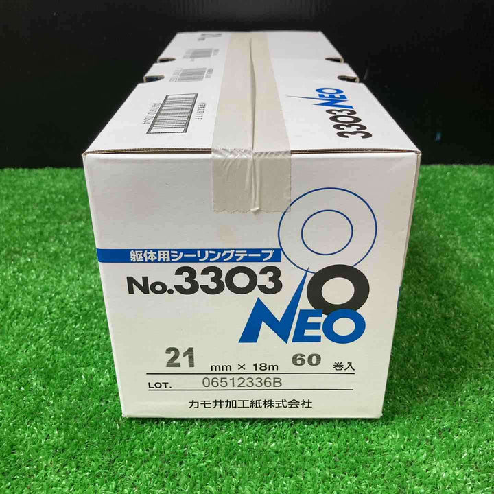 カモ井 躯体用シーリングテープ No.3303NEO 21mm×18m 60巻入り【岩槻店】