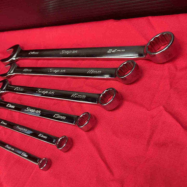 スナップオン(Snap-on)スナップオンコンビネーションレンチ6点まとめてOEXM 8・10・13・16・18・24ｍｍ【川越店】
