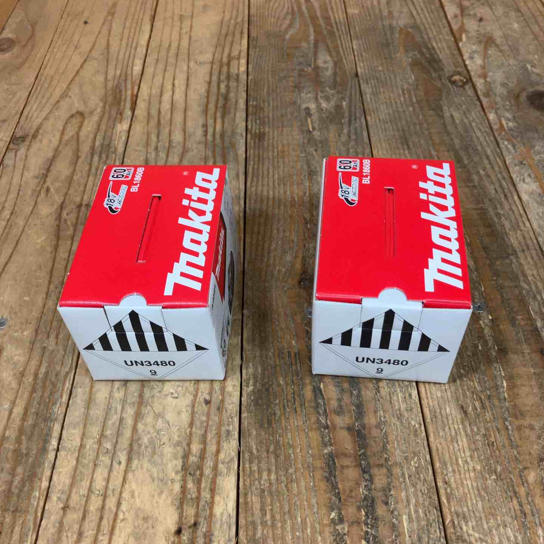 ≪特価≫マキタ(makita) リチウムイオンバッテリー 18V/6.0Ah BL1860B 計2点セット【所沢店】