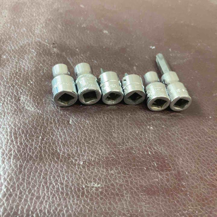 【中古品】スナップオン(Snap-on) 1/4 スライドハンドル ソケット6個セット【東大和店】