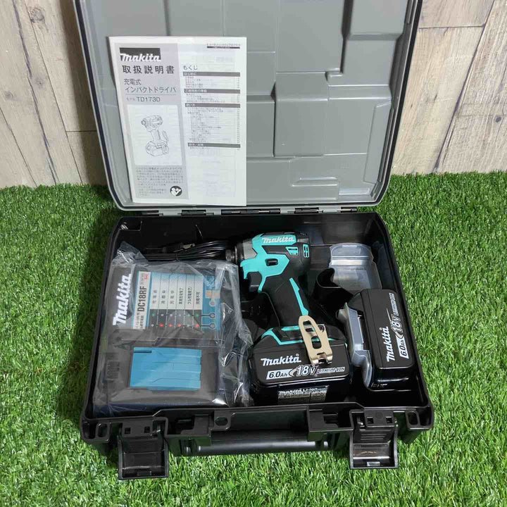 ★マキタ(makita) 18Vコードレスインパクトドライバ TD173DGXTB ターコイズブルー【戸田店】