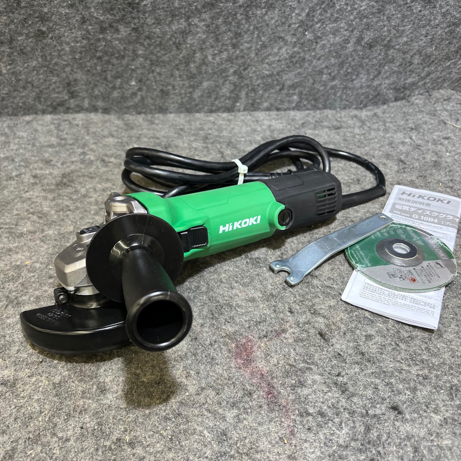 未使用】Hitachi 日立工機 電気ディスクグラインダ 100㎜ 細径