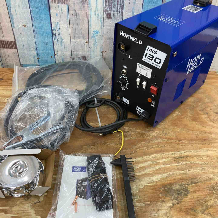 【未使用品】HOMWELD MIGノンガス半自動溶接機 MIG-130【柏店】