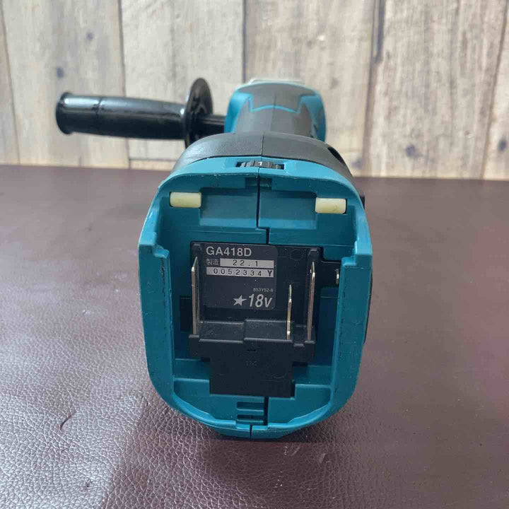 【中古品】マキタ(makita) 100mmコードレスディスクグラインダ GA418DZ 18V バッテリー1個付属【東大和店】