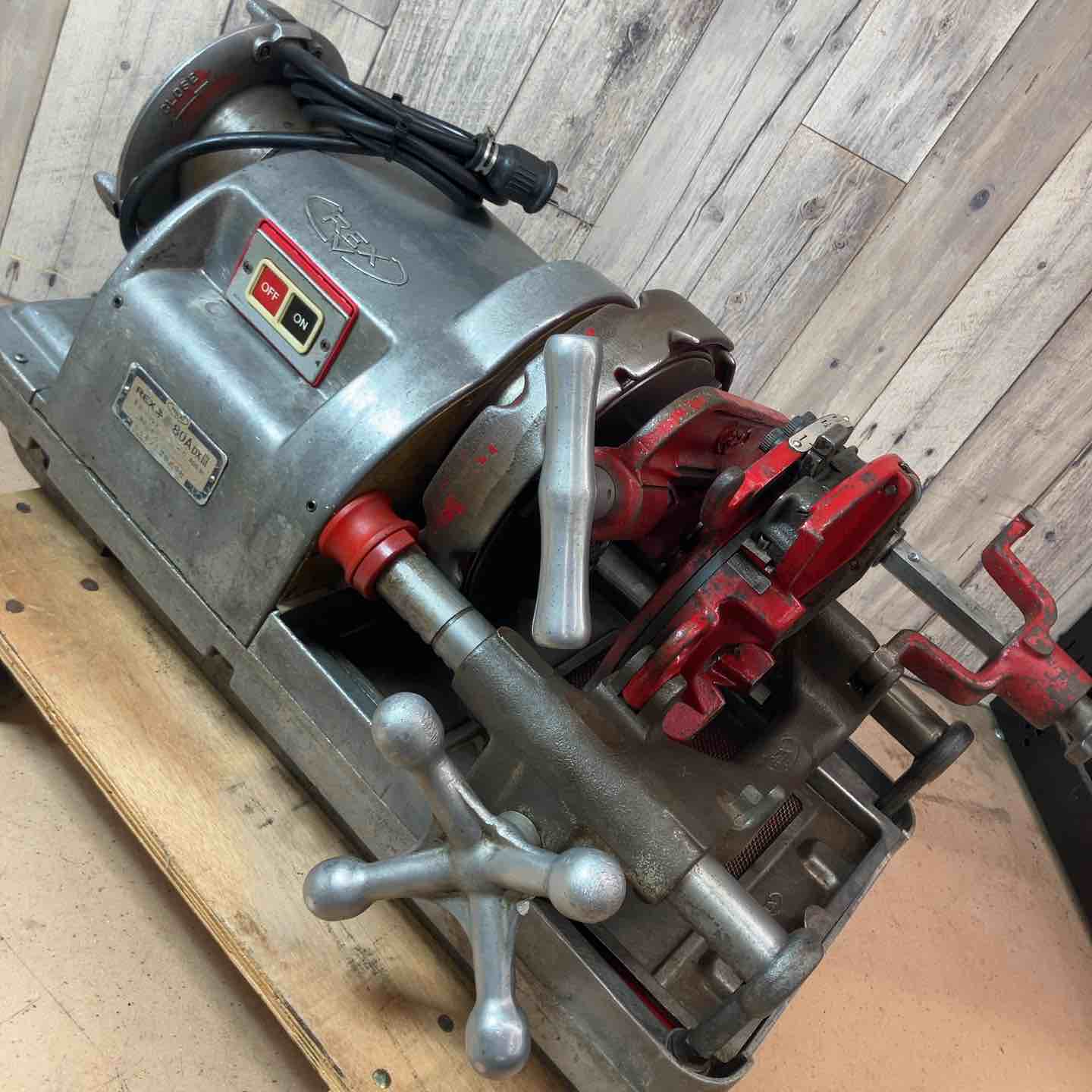 中古品／店頭受取り限定】 レッキス(REX) ねじ切り機 80ADXIII 牛若